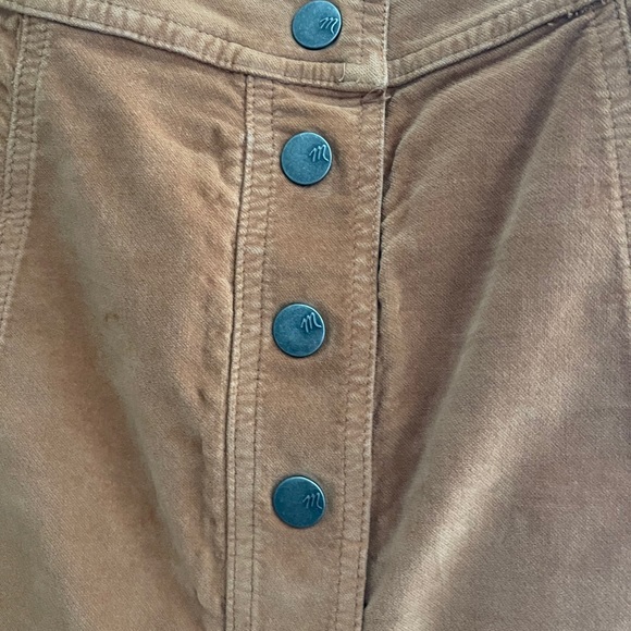 Madewell Button Down A-Line Mini Skirt - Picture 5 of 6